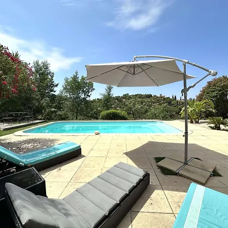 빌라 Paloma Pour 6 Personnes Avec Piscine Privee, A Deux Pas Du Golf De Valcros, A *